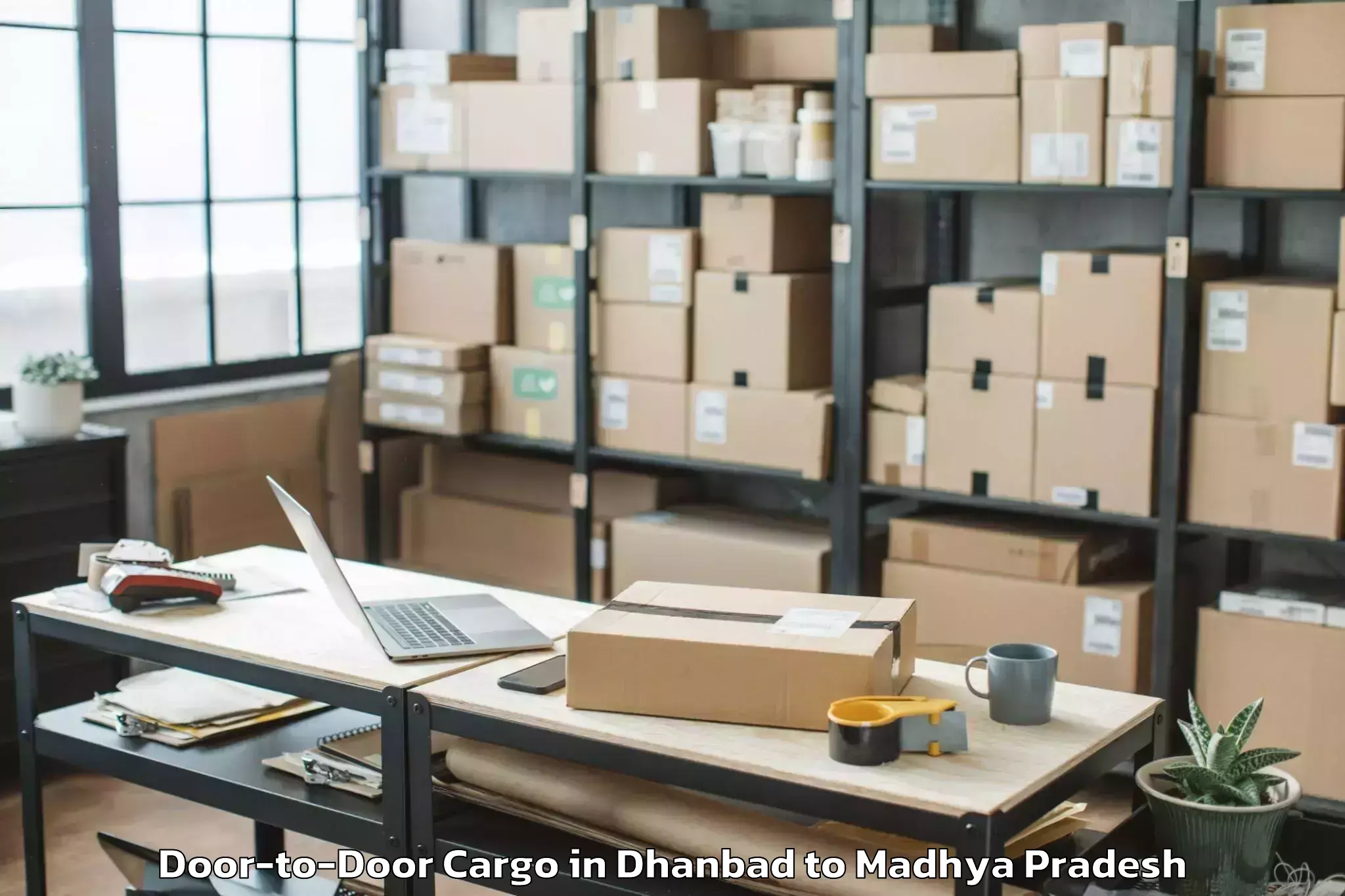 Expert Dhanbad to Raisen Door To Door Cargo